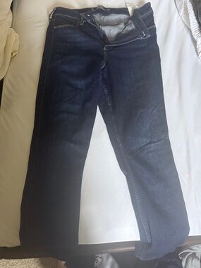 Hollister Dark Blue Straight Leg Women's Jeans